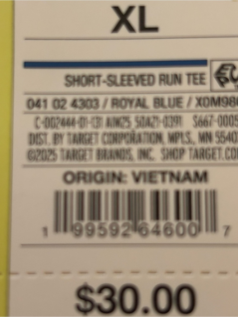 all in motion Men's Short-Sleeve Crewneck Shirt - Royal Blue - Picture 6 of 6